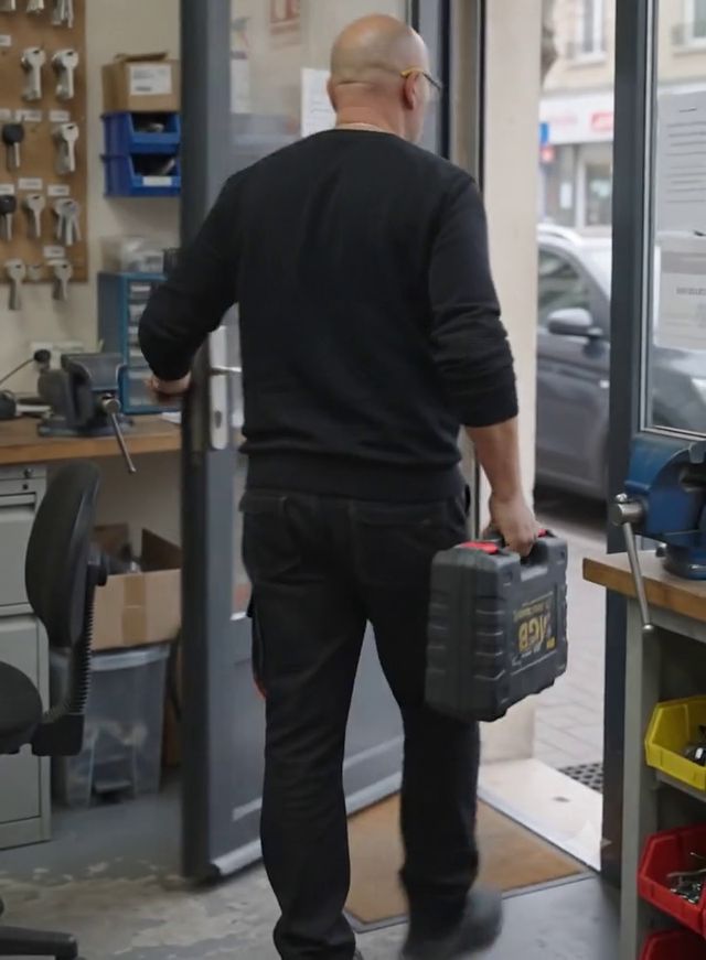 Artisan serrurier MGB Lock Security intervenant sur site à Nice
